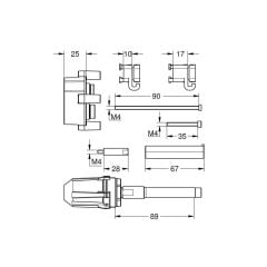 14056000 - Grohe Universal Uzatma Seti, 25 Mm