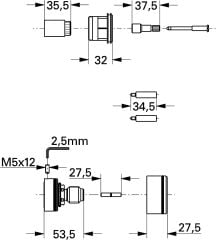 47358000 - Grohe Uzatma Seti 27.5 MM