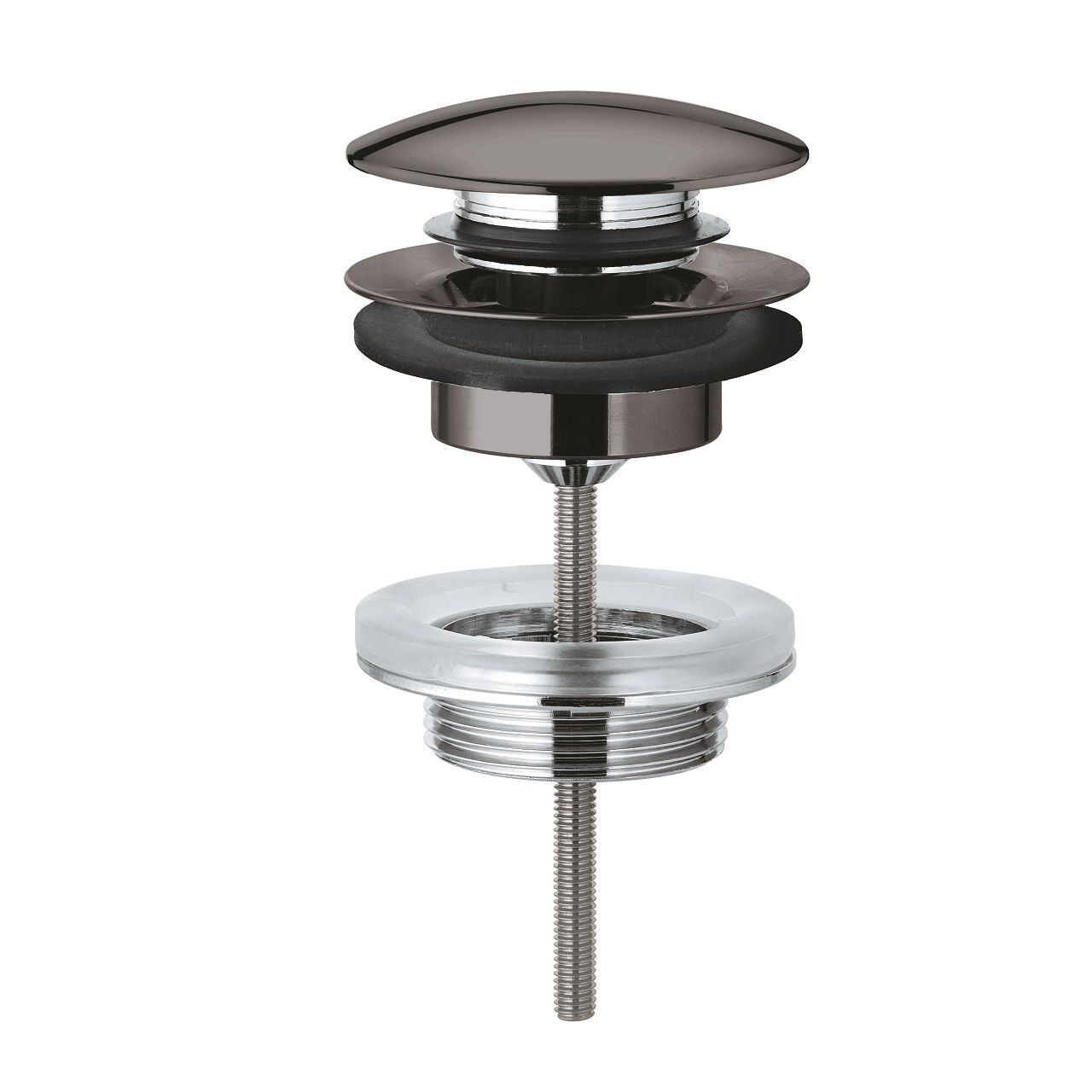 65807A00 - Grohe Lavabo Sifon Tapası Bas-Aç Hard Graphite